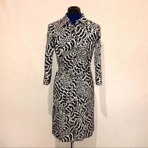 EUC St. John Sport Animal Print Shirt Dress